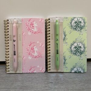 YOOBI X WICKED X KATIE KIME 2PK NOTEBOOK & BALLPOINT PEN SET GLINDA ELPHABA NEW
